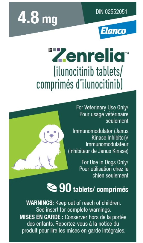 129738_Dogs_Zenrelia Tablets_Grey - 4.8 mg, each tablet