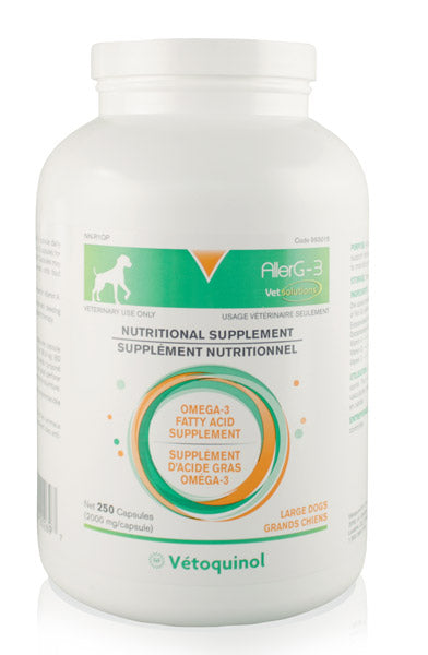 Aller-G 3 Omega-3 Capsule Supplement For Small Cats & Dogs 250 Count - %Single%