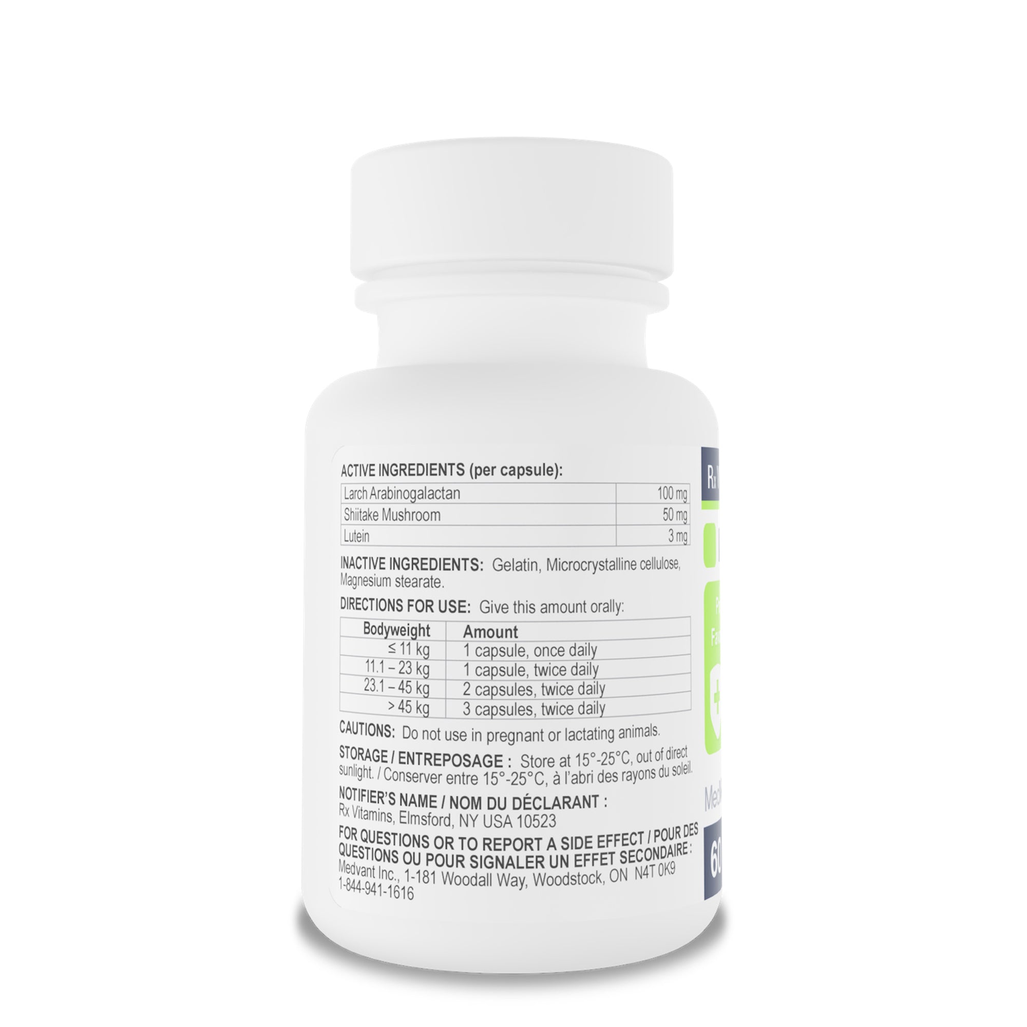 Rx Vitamins Immuno Support Capsules - 60 Capsules