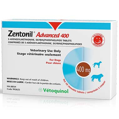 Zentonil Advanced 100 Chewable Tablets For Cats and Dogs Over 2.5 Kg 30 Count