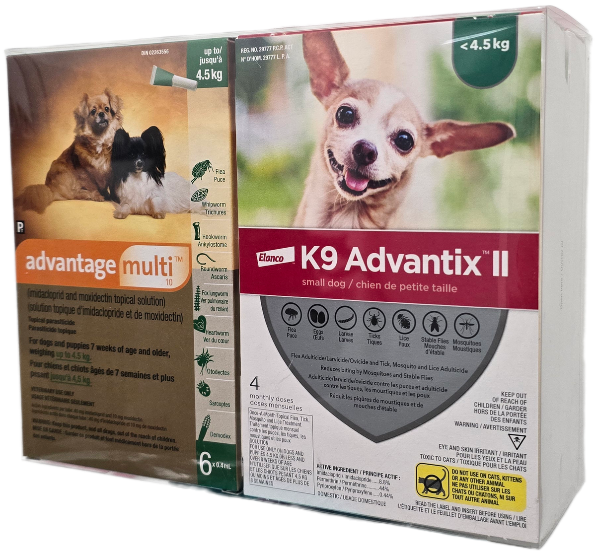 Multi 6 Multi-Duo PLUS Advantage Multi 10 (6 dose) & K9 Advantix II (2 x 4 dos