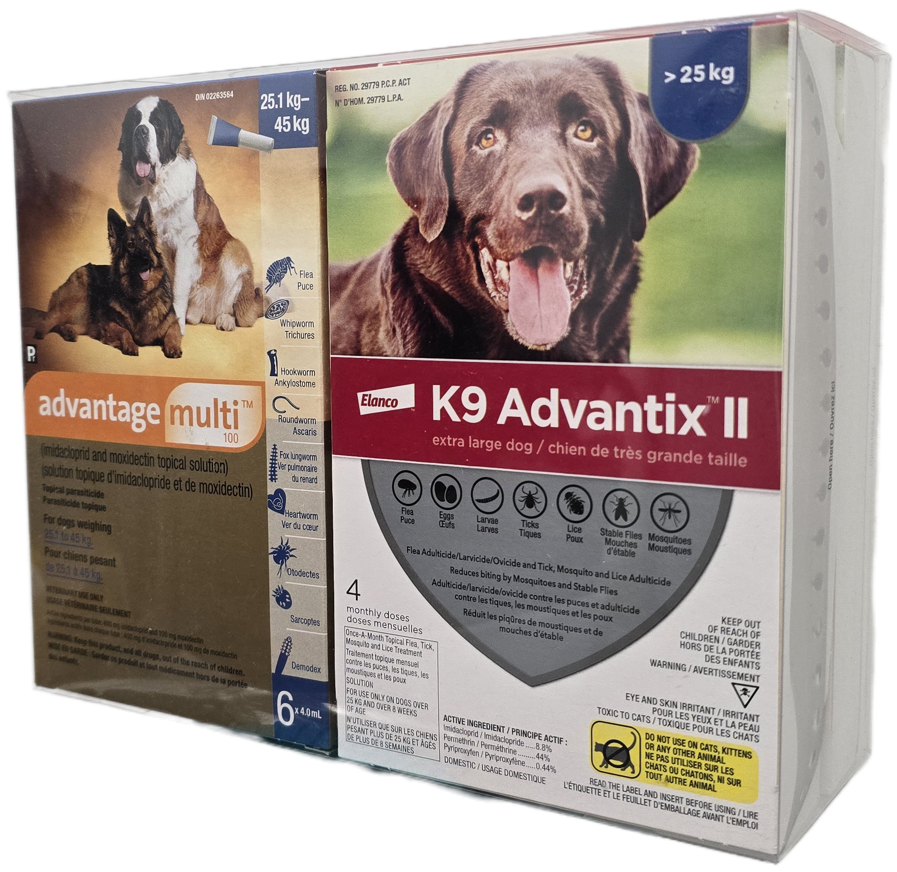 Multi-Duo PLUS Advantage Multi 100 (6 dose) & K9 Advantix II (2 x 4 dose) For Dogs 25.1 To 45 Kg (Blue)