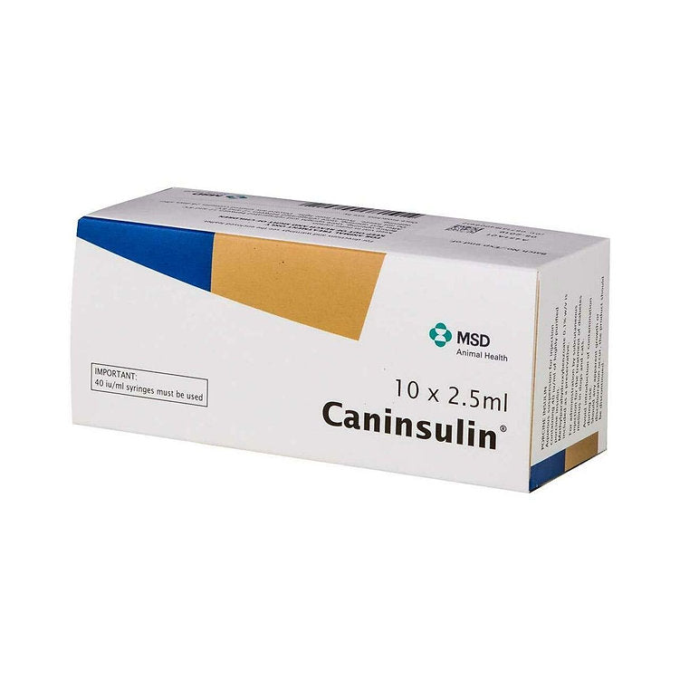 Caninsulin (porcine insulin) 40 IU/mL Vial