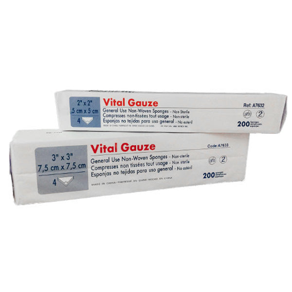 Ritmed VitalGauze Premium Non-Woven Gauze 200 Pack