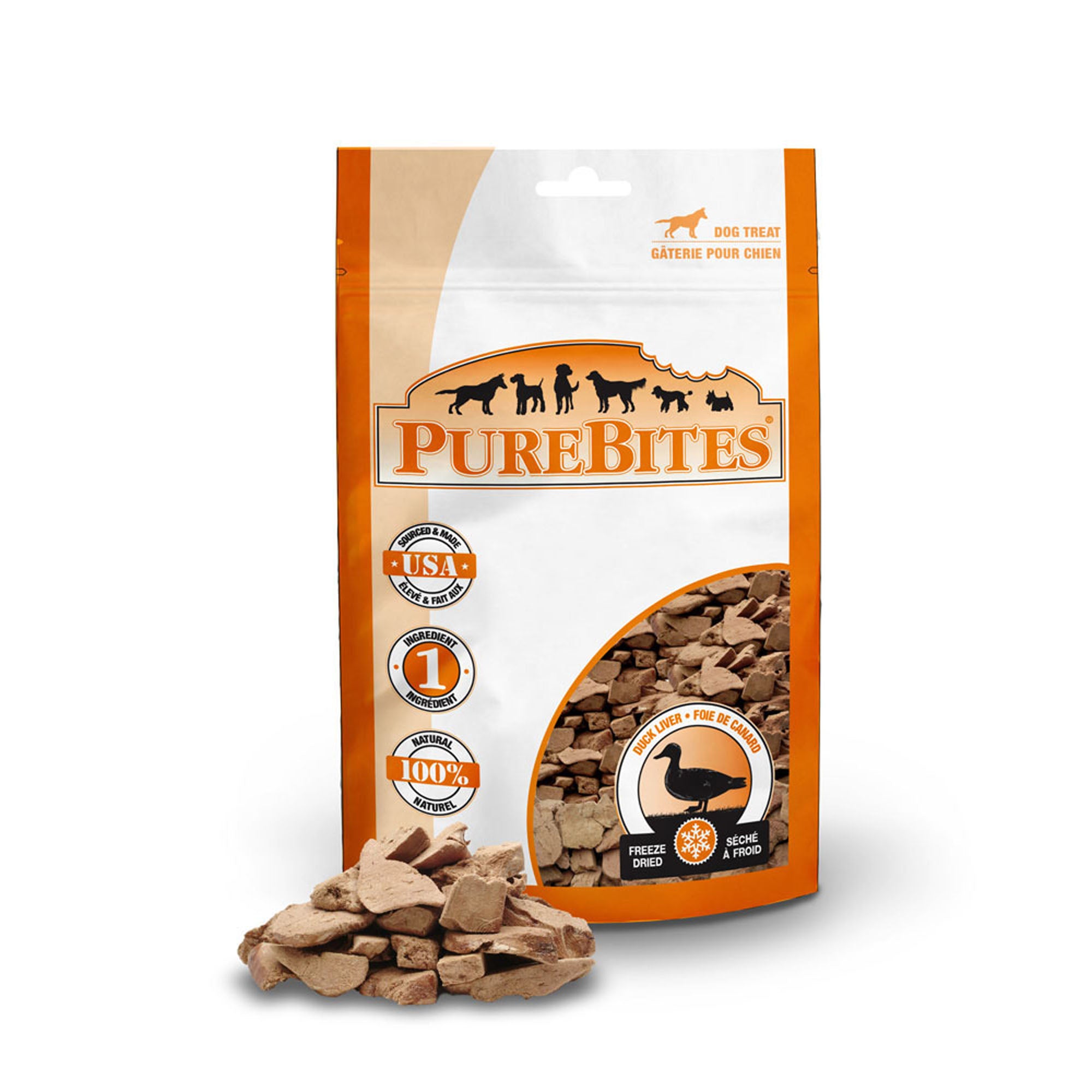 PureBites Freeze Dried Duck Liver Treats For Dogs