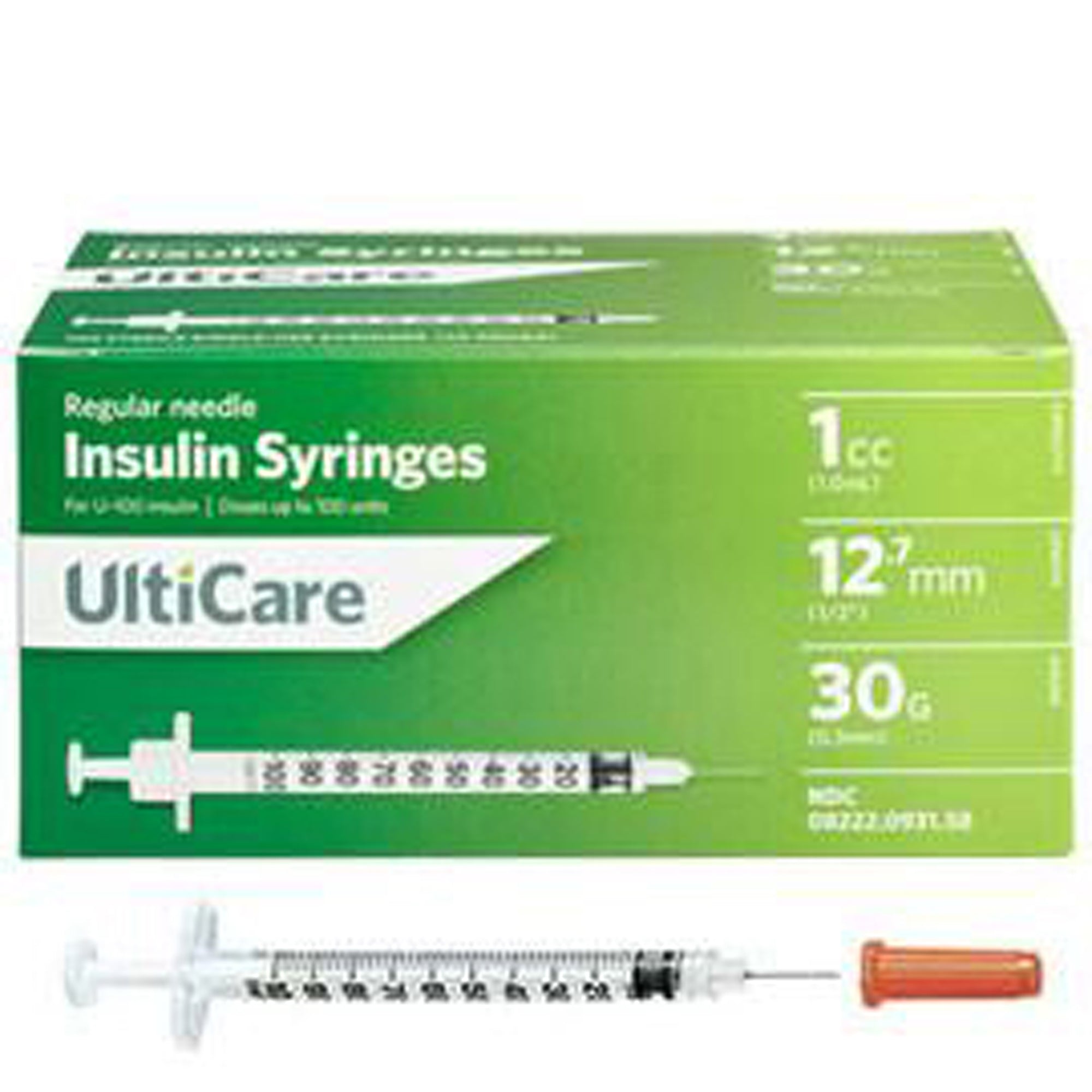UltiCare Insulin Syringes U-100 29G 100 Pack - 0.3 mL