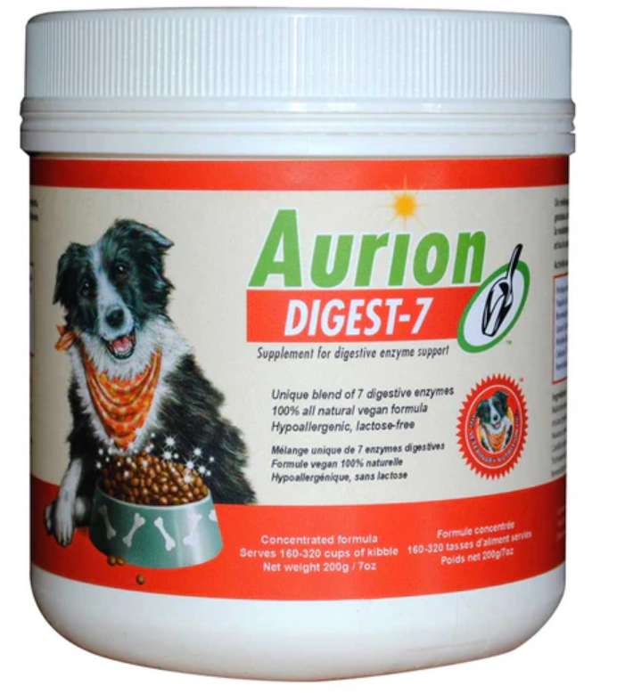 Hilary's Aurion Digest-7 Digestive Enzyme Supplement For Dogs