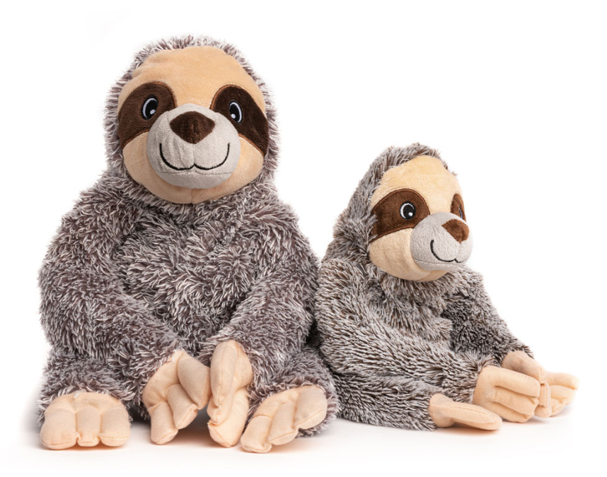 fabdog Fluffy Sloth Dog Toy