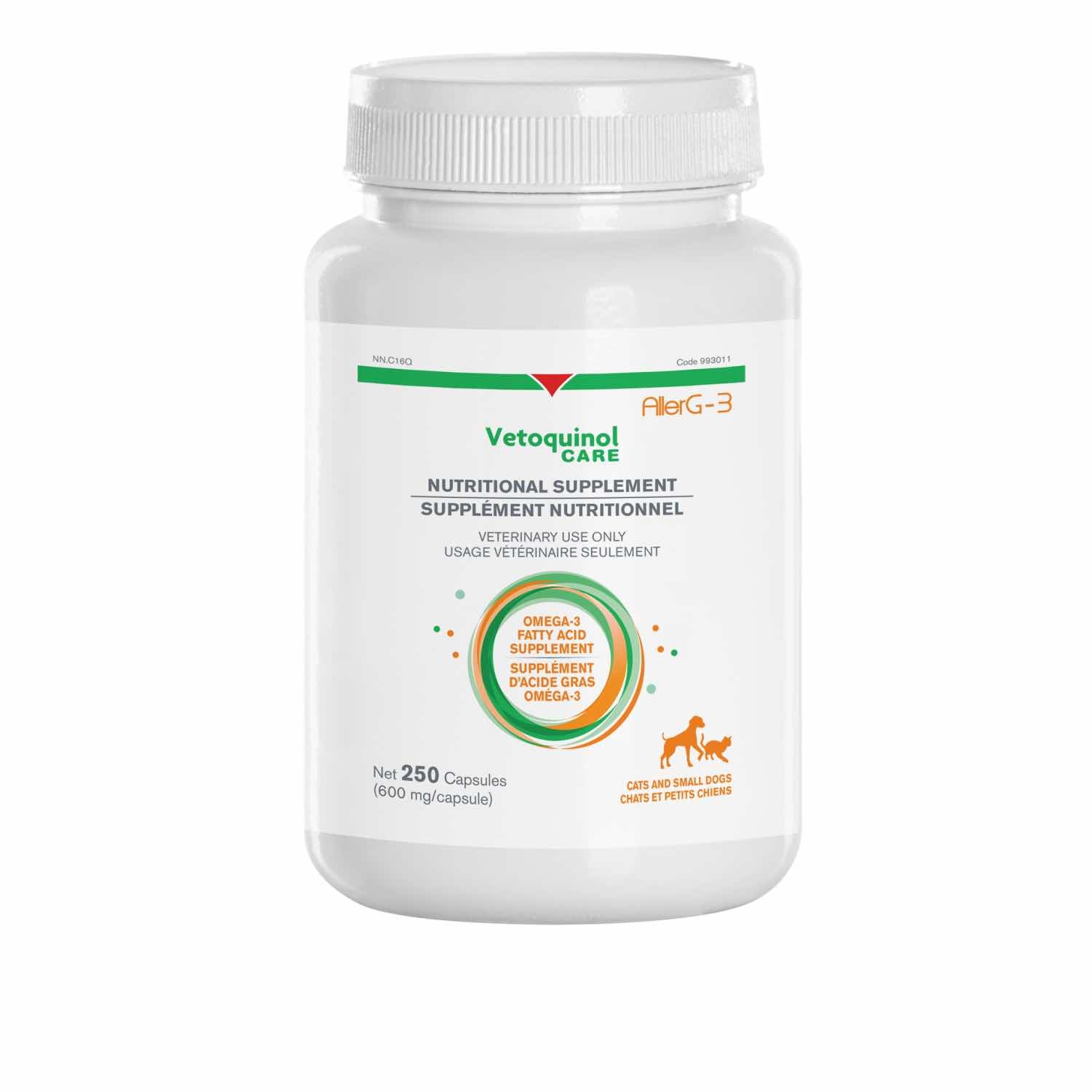 Aller-G 3 Omega-3 Capsule Supplement For Cats & Small Dogs