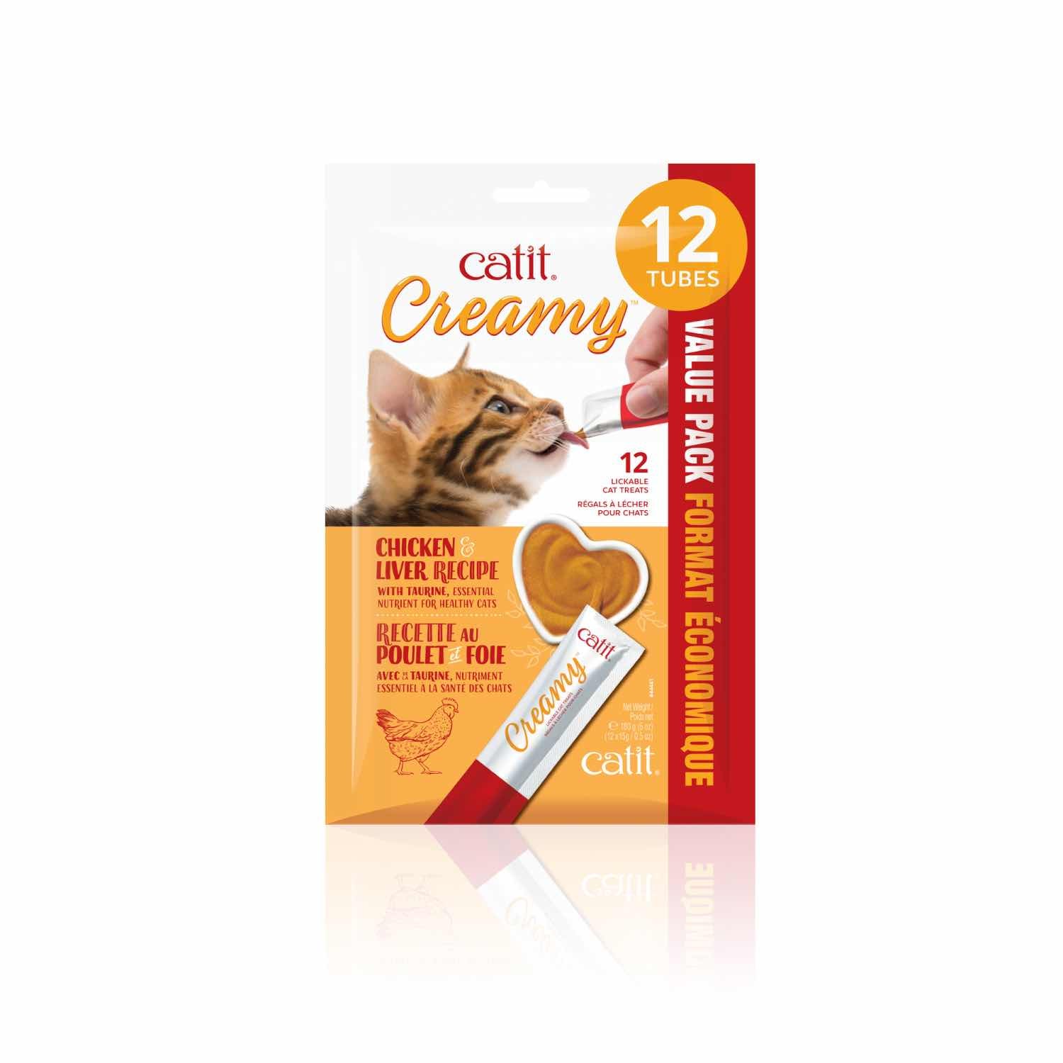 Catit Creamy Lickable Cat Treats Chicken & Liver