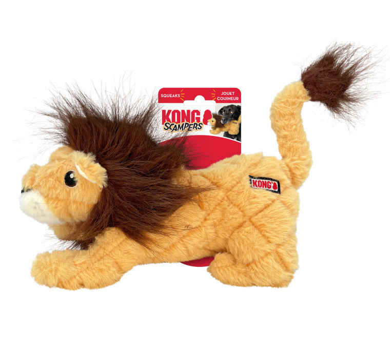KONG Scampers Lion Plush Dog Toy