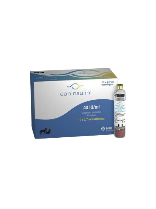 Caninsulin VetPen (porcine insulin) 40 IU/mL Cartridge (2.7 mL per cartridge - pack of 10)