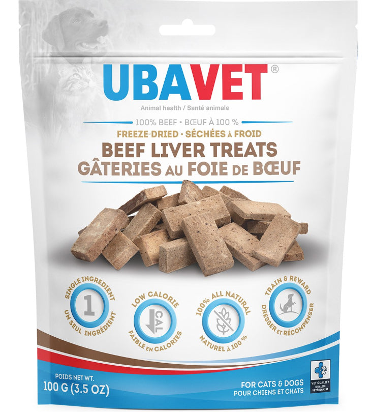 UbaVet Freeze Dried Beef Liver Treats