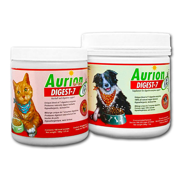 Aurion Digest-7 Digestive Enzyme Supplement For Cats - %Single%