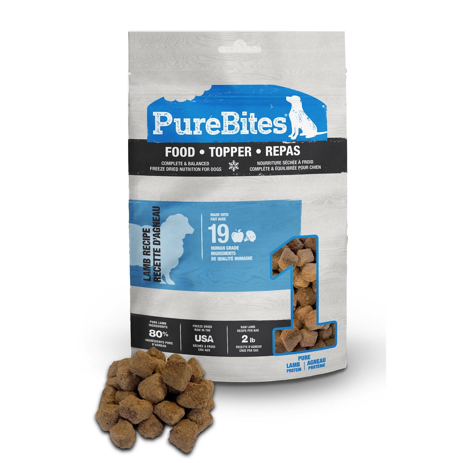 PureBites Lamb Food Topper for Dogs