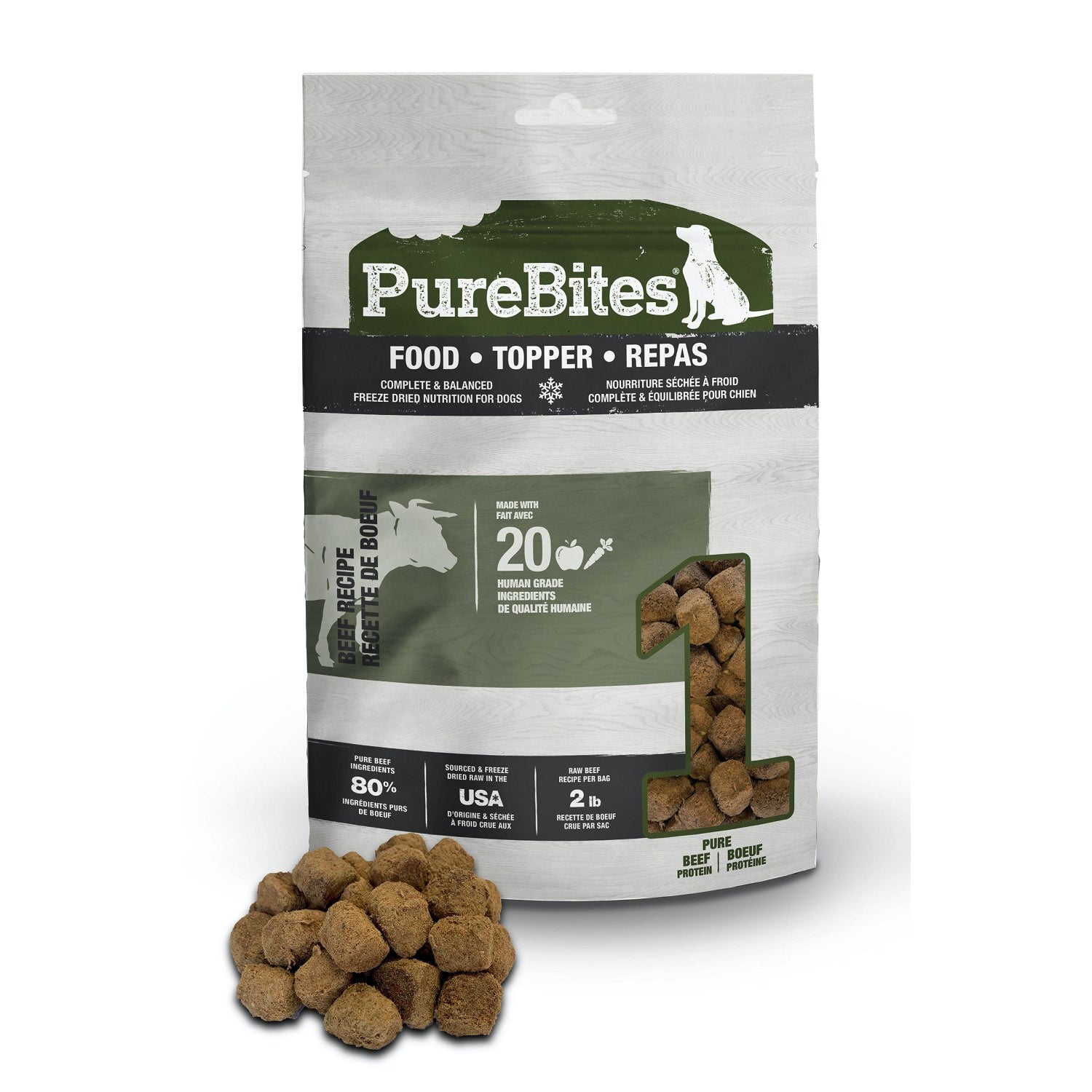 PureBites Beef Food Topper for Dogs