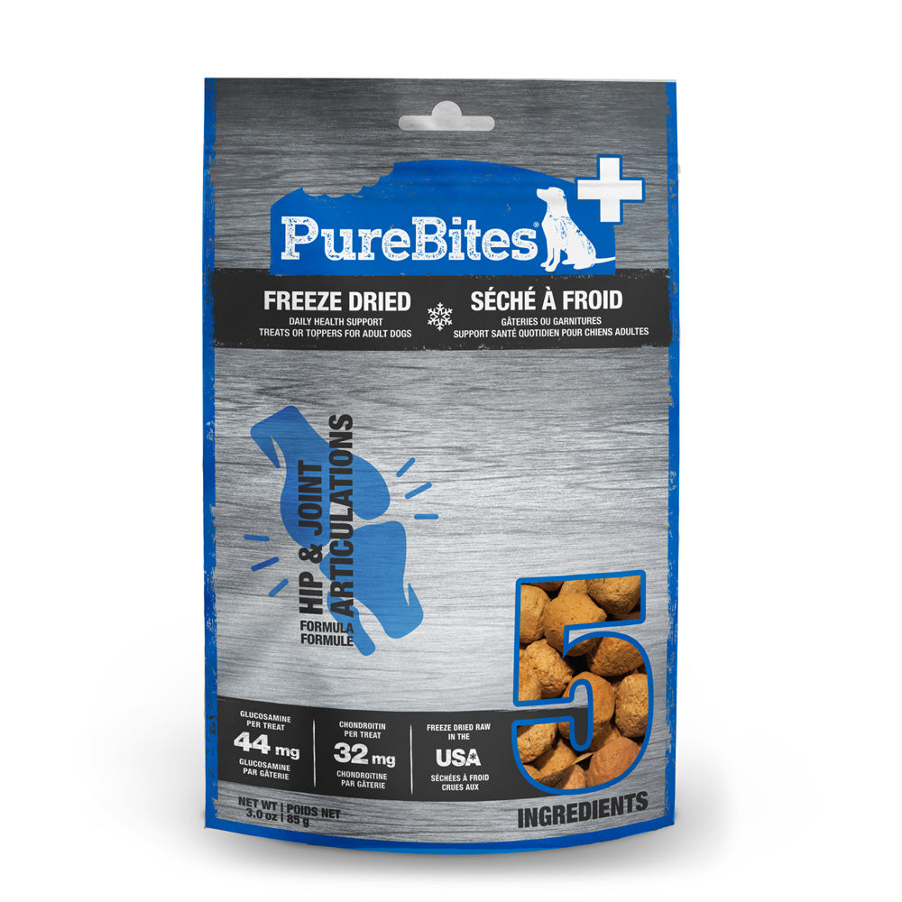 PureBites PLUS Freeze-Dried Hip & Joint Formula Treats for Dogs
