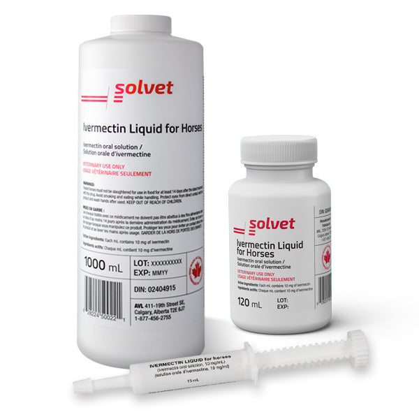 Ivermectin 10 mg/mL Liquid For Horses Syringe - 15 mL