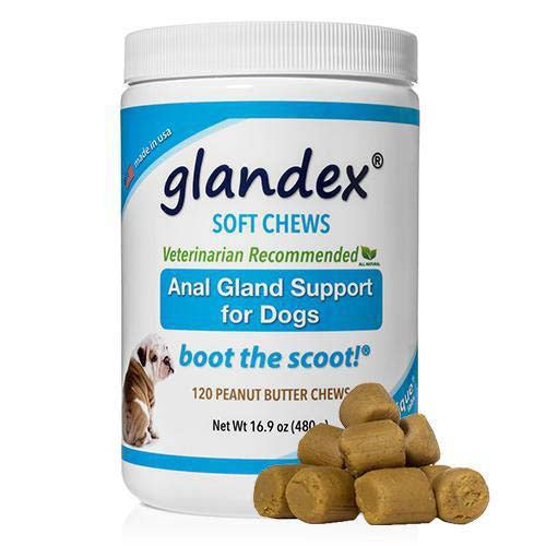 Glandex Anal Gland Support Chews Peanut Butter Flavour