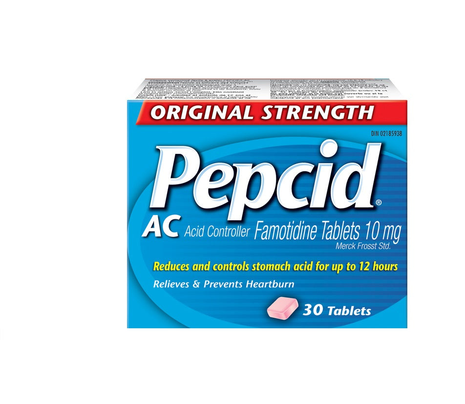 Pepcid AC Original Strength Acid Reducer Tablets With 10 mg Famotidine 30 Count - %Single%