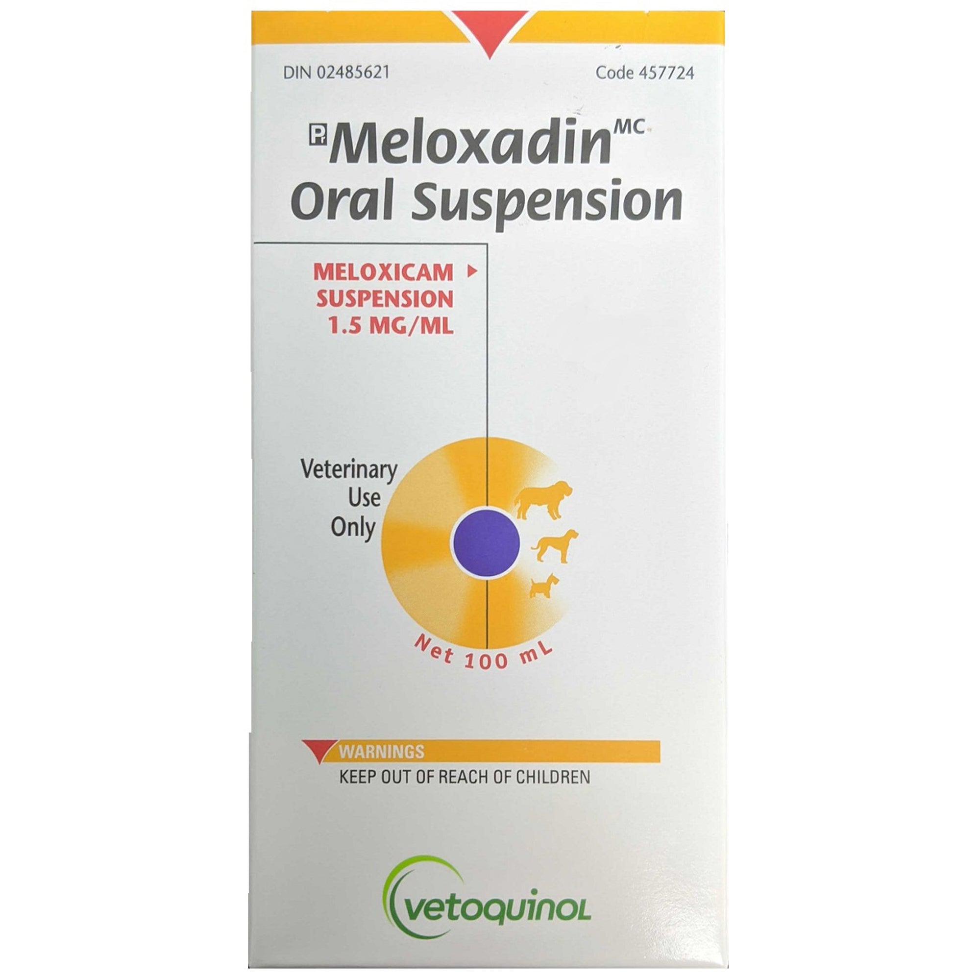 Meloxadin (meloxicam) 1.5 mg/mL Oral Suspension