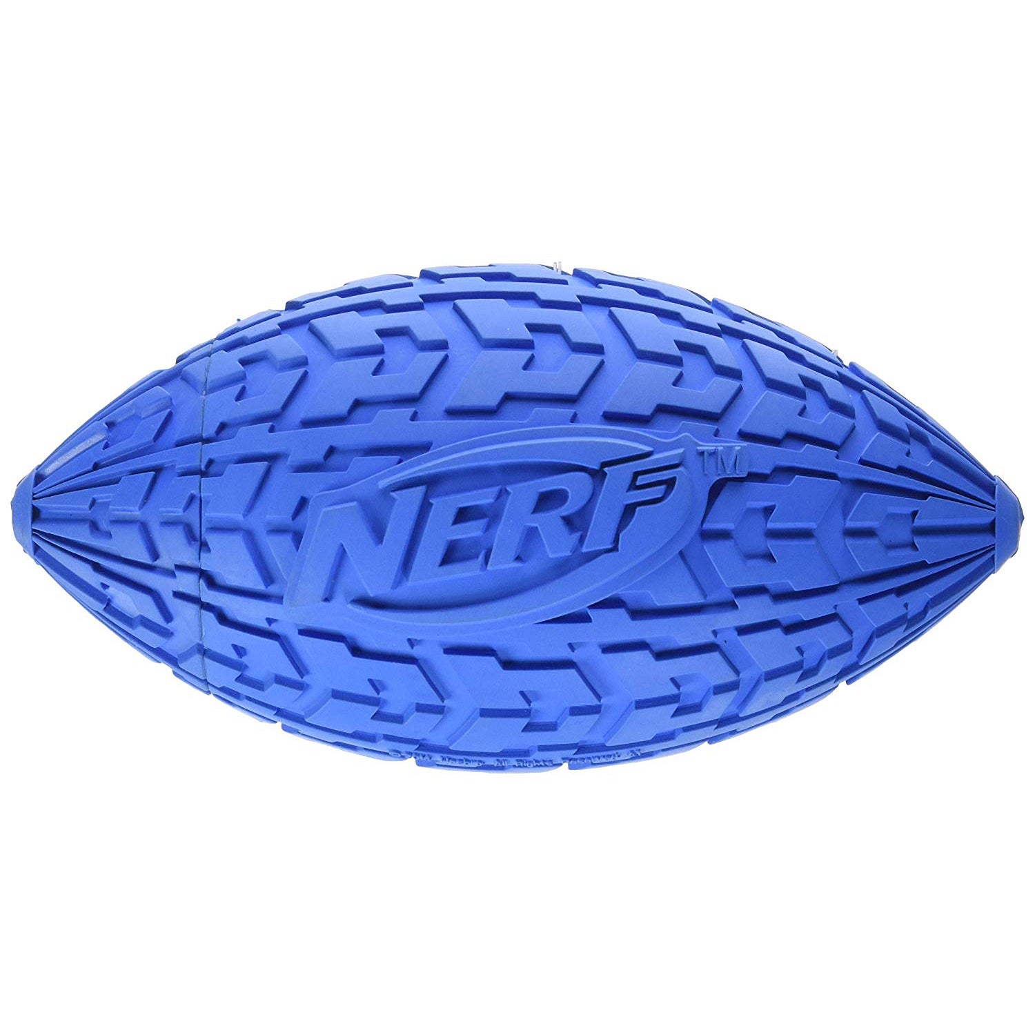 Nerf Dog Ridged Squeak Football Dog Toy