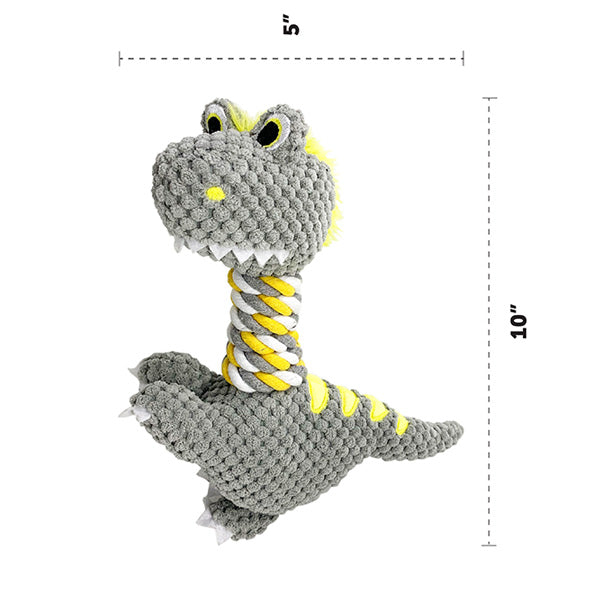 Rope Neck Dog Toy Rex The Dinosaur