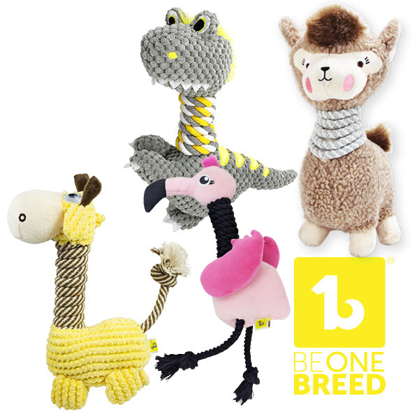 Rope Neck Dog Toy Rio The Flamingo