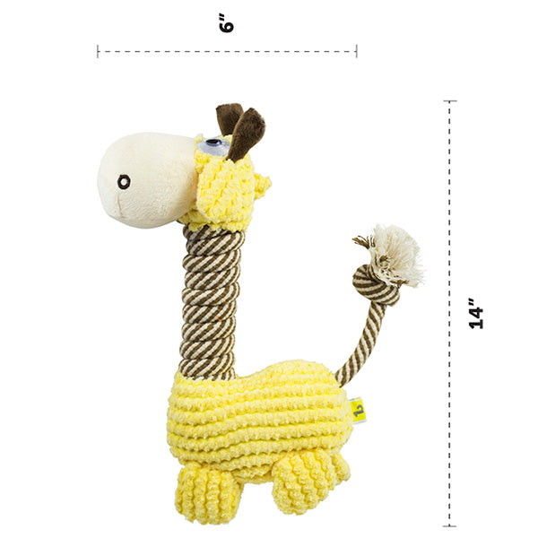 Rope Neck Dog Toy Rio The Flamingo