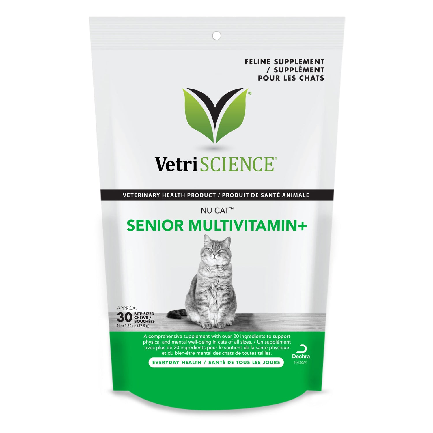 VetriScience Nu Cat Senior Multivitamin+ Supplement for Cats