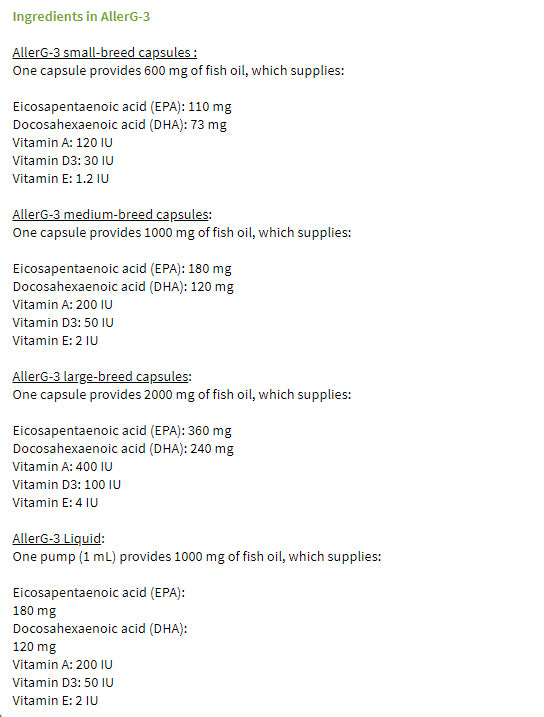 Aller-G 3 Omega-3 Liquid Supplement For Cats & Dogs - %Single%