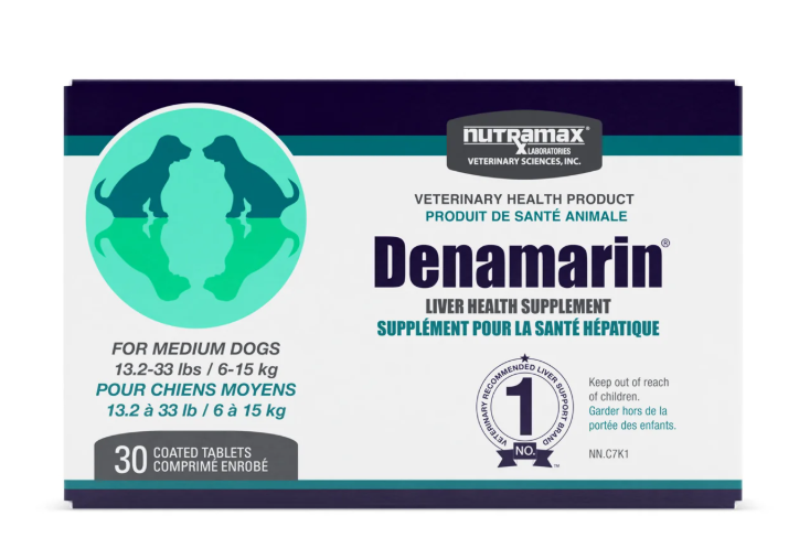 Denamarin Liver Health Supplement Chewable Tablets For Medium Dogs