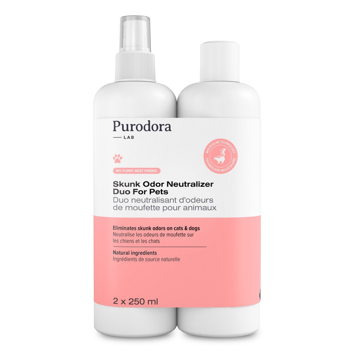 Purodora Skunk Odor Neutralizer & Shampoo Duo - %Single%