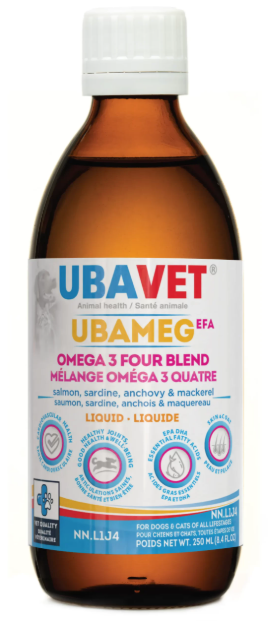 UbaVet UbaMeg EFA Omega-3 Four Blend Liquid