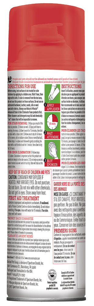 Nature's Miracle Advanced Stain & Odour Foam For Dogs