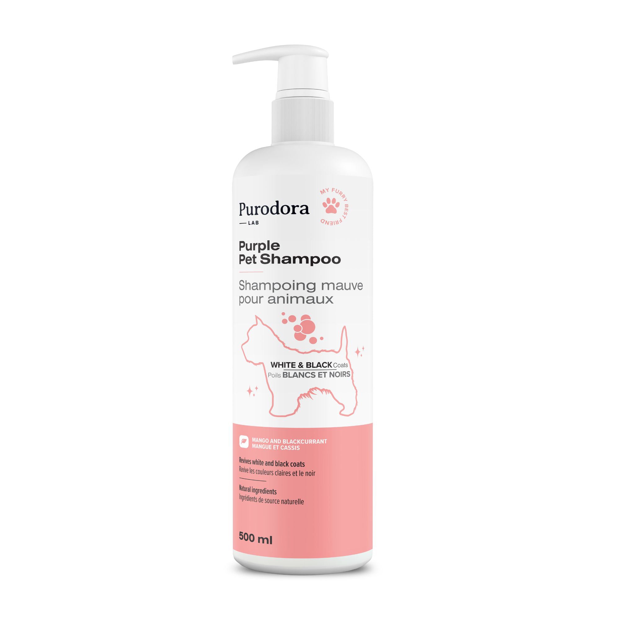 Purodora Purple Pet Shampoo for White & Black Coats