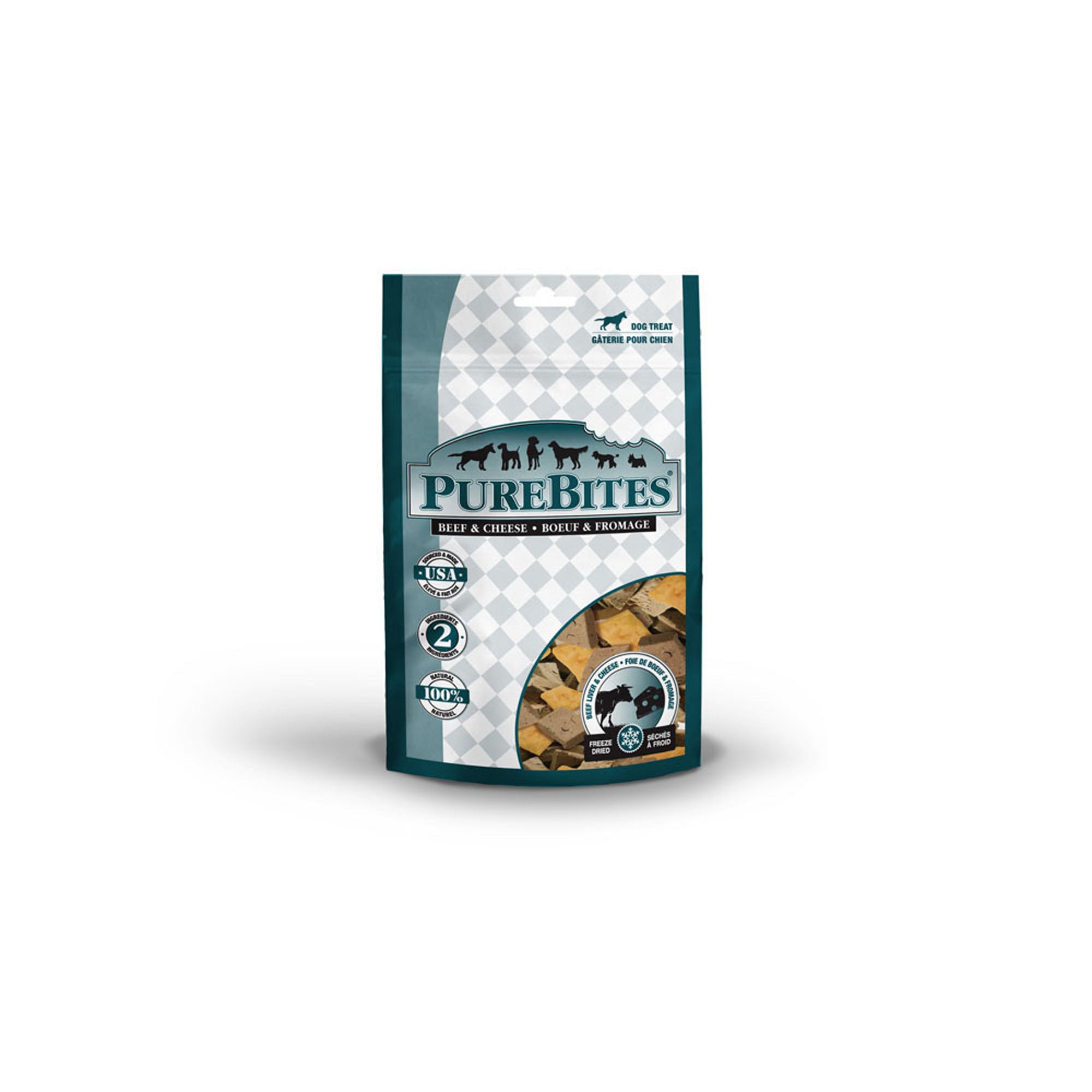PureBites  Freeze Dried Beef and Cheese Treats For Dogs - 120 g