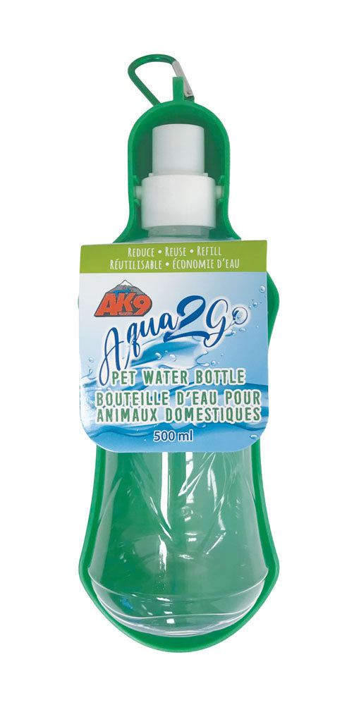 AK-9 Aqua2Go Portable Travel Pet Water Bottle - 300 mL