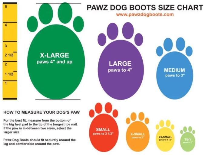 Protex PawZ Rubber Dog Boots 12 Count