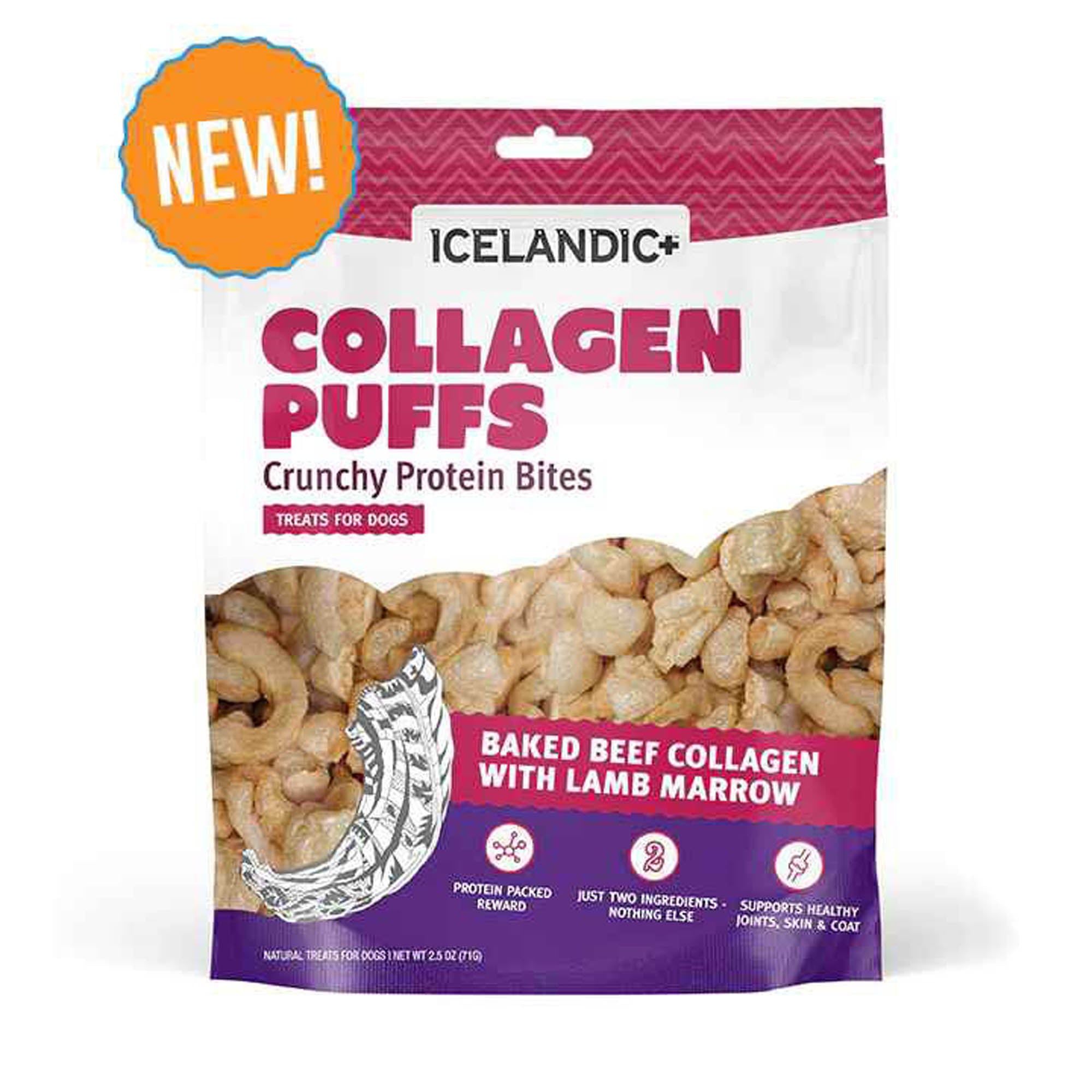 Beef Collagen Puffs Treats For Dogs With Cod