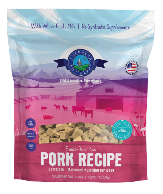 Pork Recipe Raw Freeze Dried Treats For Dogs
