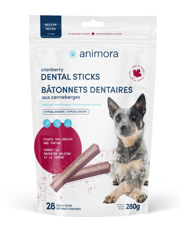 Animora Cranberry Dental Sticks For Dogs