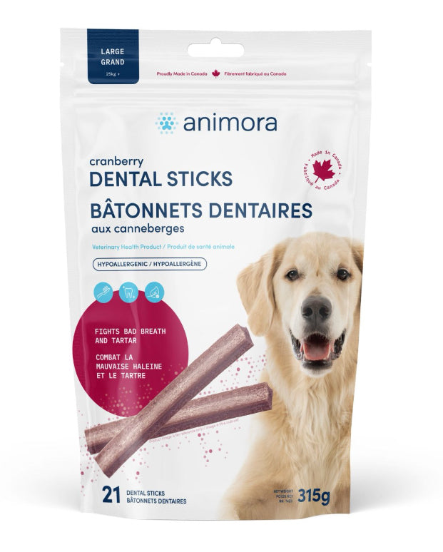 Animora Cranberry Dental Sticks For Dogs