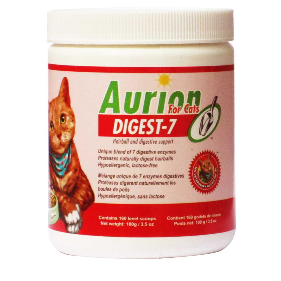 Hilary's Aurion Digest-7 Digestive Enzyme Supplement For Cats
