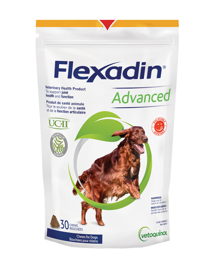 Flexadin Advanced Healthy Joint Health Supplement Chews With Boswellia For Dogs