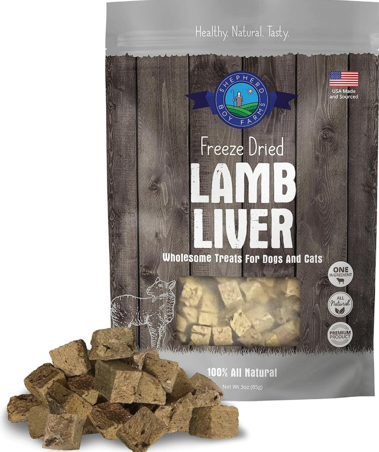 Shepherd Boy Farms Freeze Dried Lamb Liver For Cats & Dogs