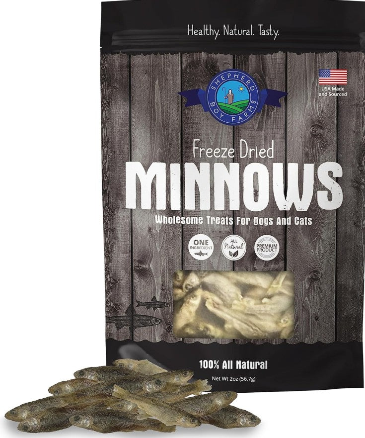 Shepherd Boy Farms Freeze Dried Minnows For Cats & Dogs