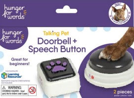 Brightkins Hunger for Words Talking Pet Doorbell + Speech Buttons