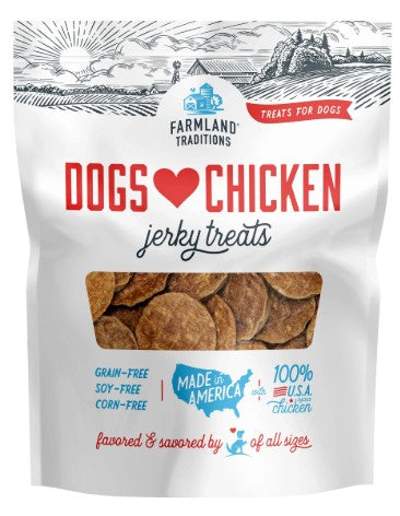 Farmland Traditions Dogs Love Chicken Jerky Treats for Dogs