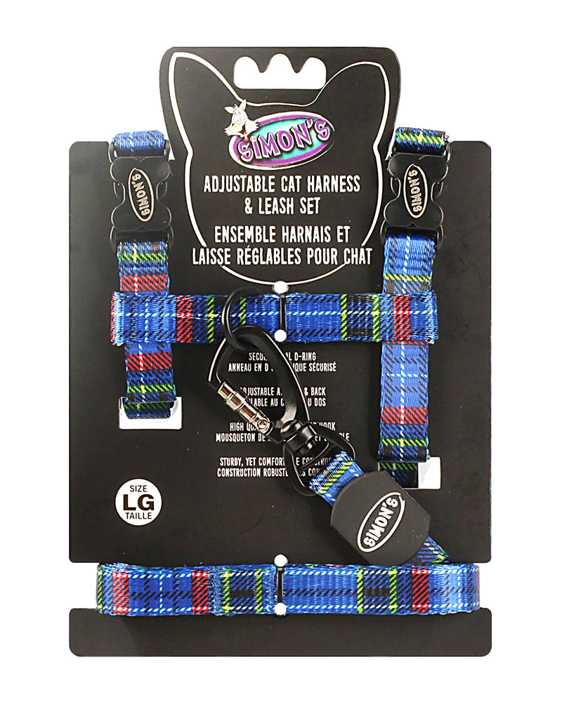 Simon's Adjustable Cat Harness & Leash Set